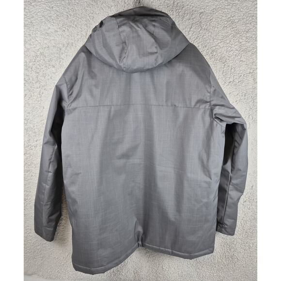 New Columbia Thermal Coil Jacket Zip Hooded Men Size XXL Gray Winter Coat Defect - Picture 3 of 10